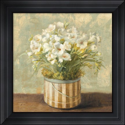 Framed Hatbox Freesia Print