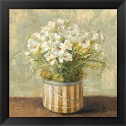 Framed Hatbox Freesia Print