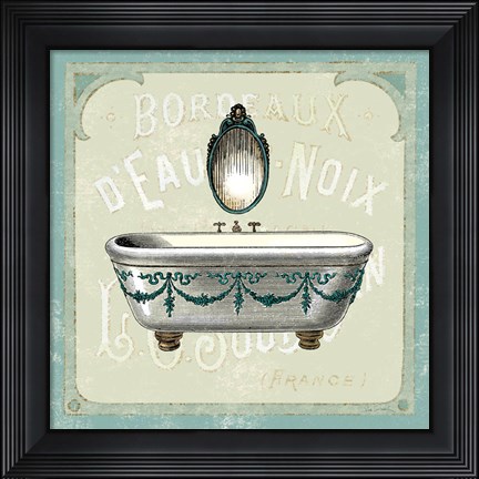 Framed Parisian Bath I Print