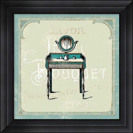 Framed Parisian Bath III Print