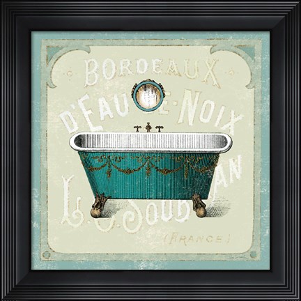 Framed Parisian Bath IV Print