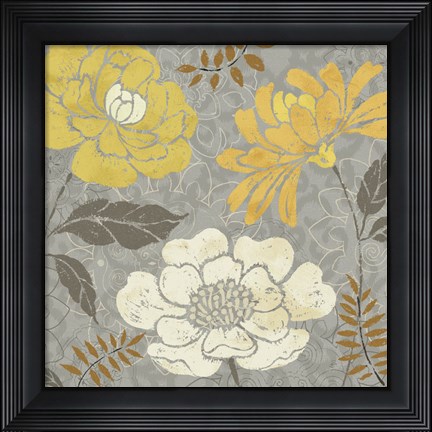 Framed Morning Tones Gold II Print