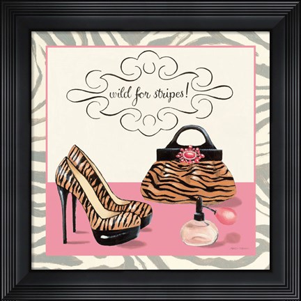 Framed Wild for Stripes Print