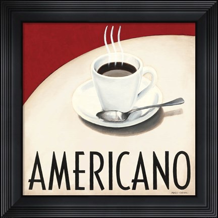 Framed Cafe Moderne III Print