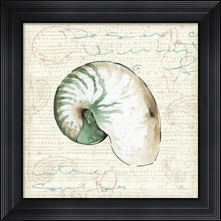 Framed Ocean Prints III Print