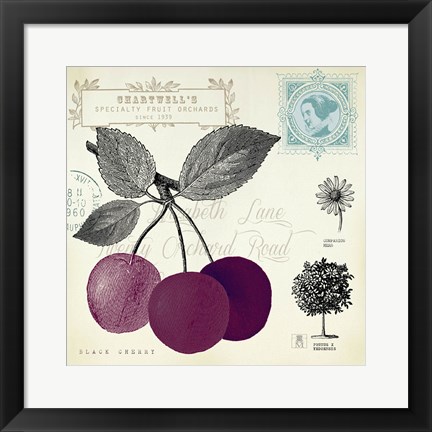 Framed Cherry Notes Print