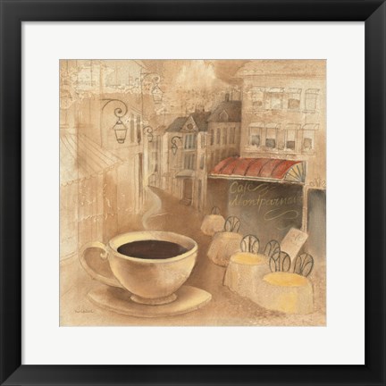 Framed Cafe de Paris I Print