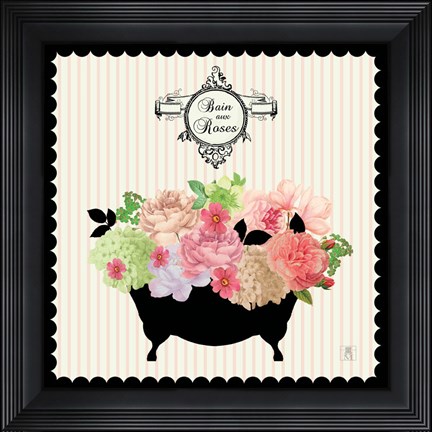 Framed Bain du Jardin III Print