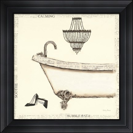 Framed Emily&#39;s Boudoir I Bath Print