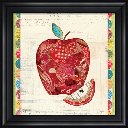 Framed Fruit Collage I - Apple Print