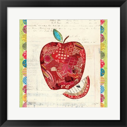 Framed Fruit Collage I - Apple Print