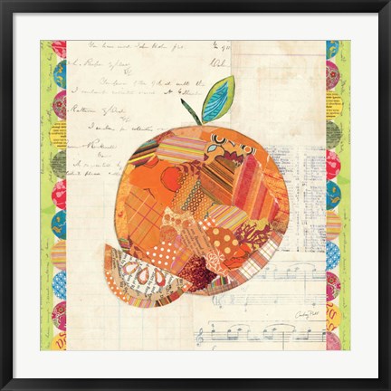 Framed Fruit Collage IV - Orange Print