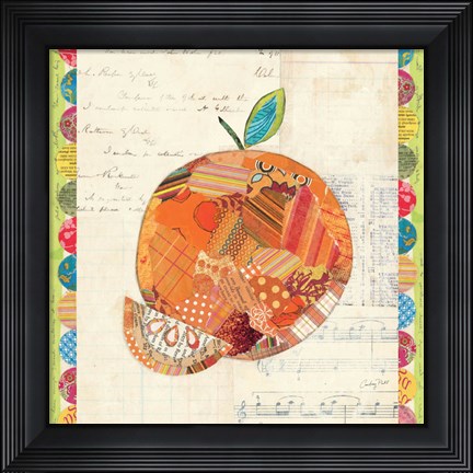 Framed Fruit Collage IV - Orange Print