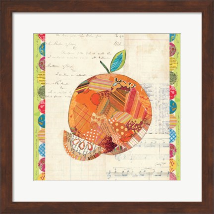 Framed Fruit Collage IV - Orange Print