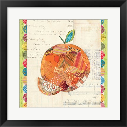 Framed Fruit Collage IV - Orange Print