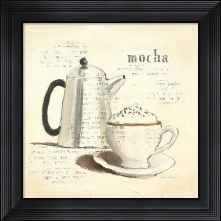 Framed Parisian Coffee I Print