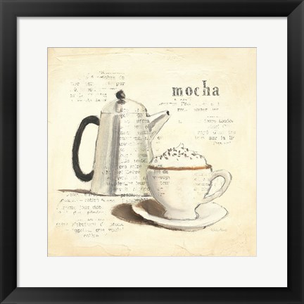 Framed Parisian Coffee I Print