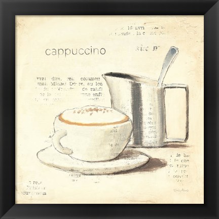 Framed Parisian Coffee IV Print