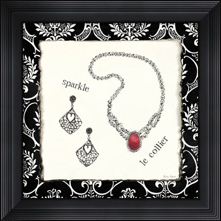 Framed Cosmetique III Print
