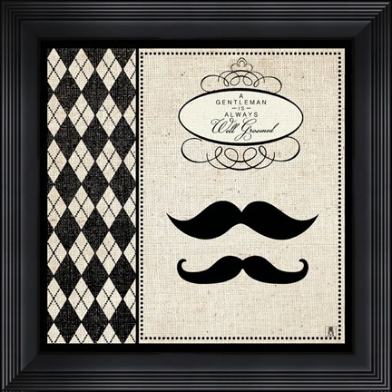 Framed Gentleman II Print