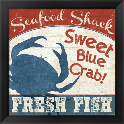 Framed Fresh Seafood II Print