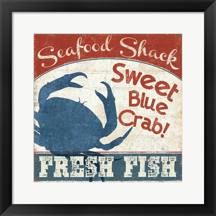 Framed Fresh Seafood II Print