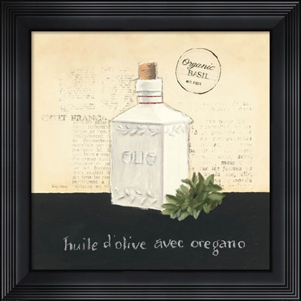 Framed Huile d Olive II Print