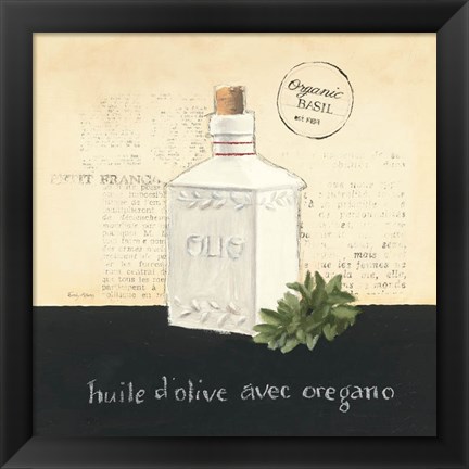 Framed Huile d Olive II Print