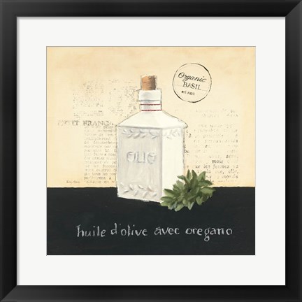 Framed Huile d Olive II Print