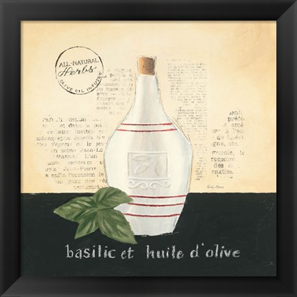 Framed Huile d Olive III Print