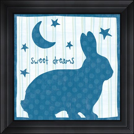 Framed Le Lapin I Print