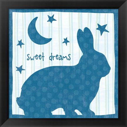 Framed Le Lapin I Print