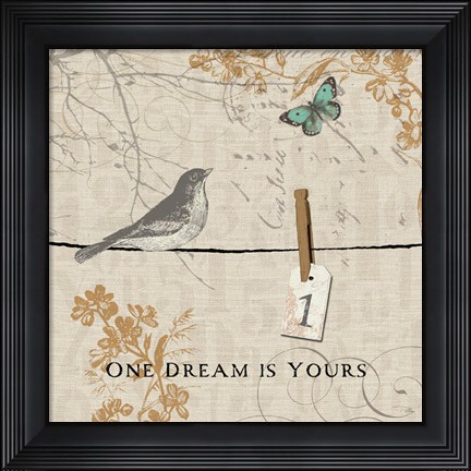 Framed Words that Count I Print