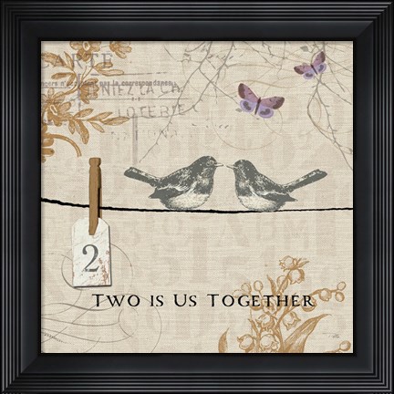 Framed Words that Count II Print