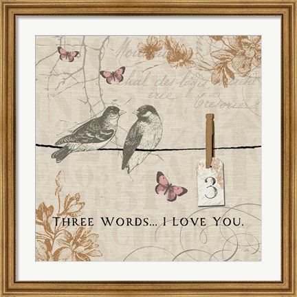 Framed Words that Count III Print