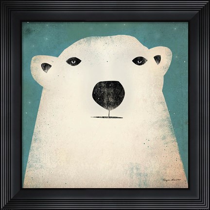 Framed Polar Bear Print