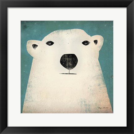 Framed Polar Bear Print