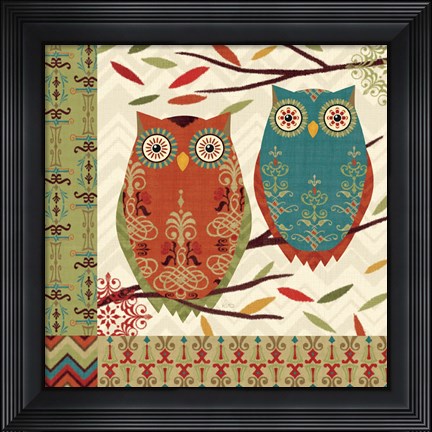 Framed Hoot I Print
