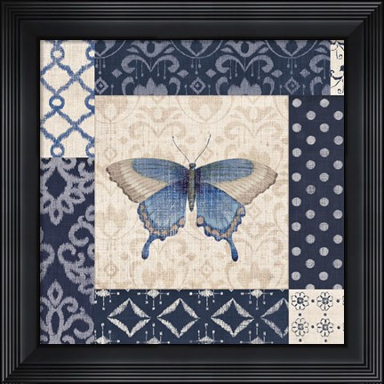 Framed Indigo Nature I Print