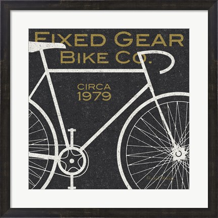 Framed Fixed Gear Bike Co. Print