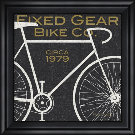 Framed Fixed Gear Bike Co. Print