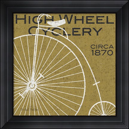 Framed High Wheel Cyclery Print