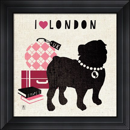 Framed London Pooch Print