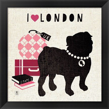 Framed London Pooch Print