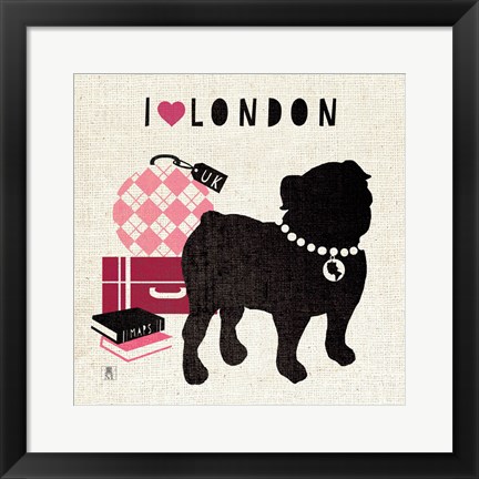 Framed London Pooch Print