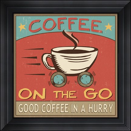 Framed Coffeehouse III Print