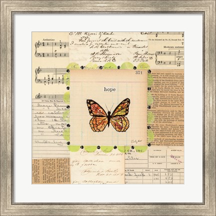 Framed Hope Butterfly Print