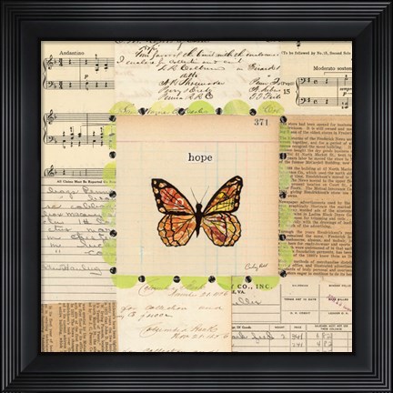 Framed Hope Butterfly Print