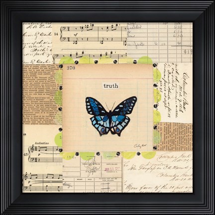 Framed Truth Butterfly Print