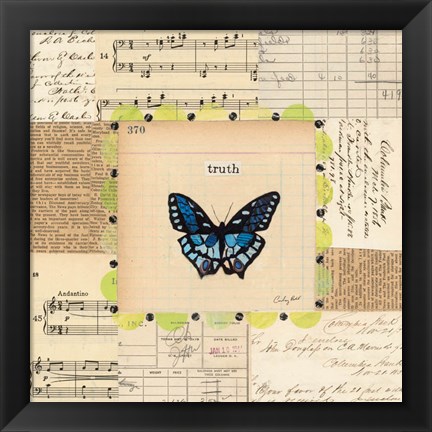 Framed Truth Butterfly Print